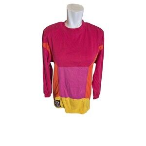 Victoria's Secret VTG 90s Y2K Sweatshirt Color Blocked Pullover Sweatshirt Sz S